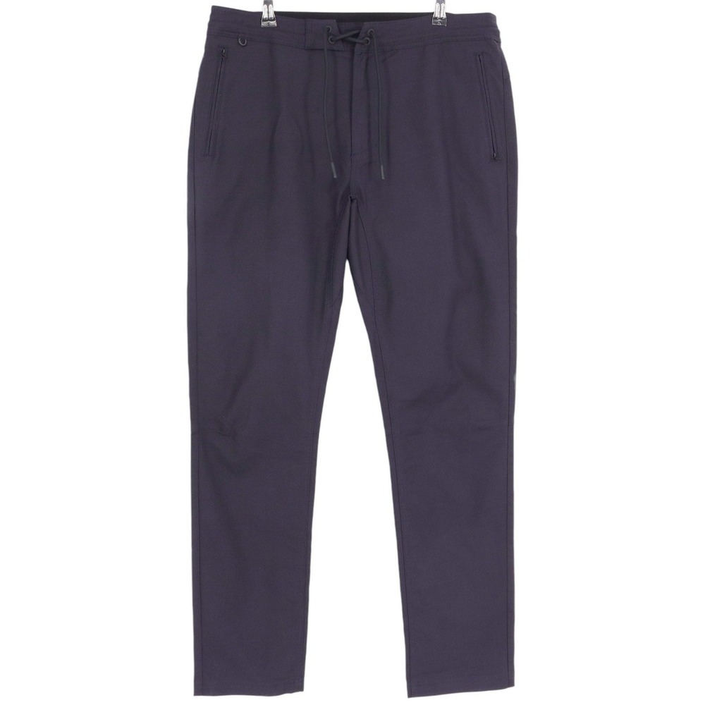Roark Layover Traveler Everyday Travel Pants Size 33 Navy Blue Slim Straight